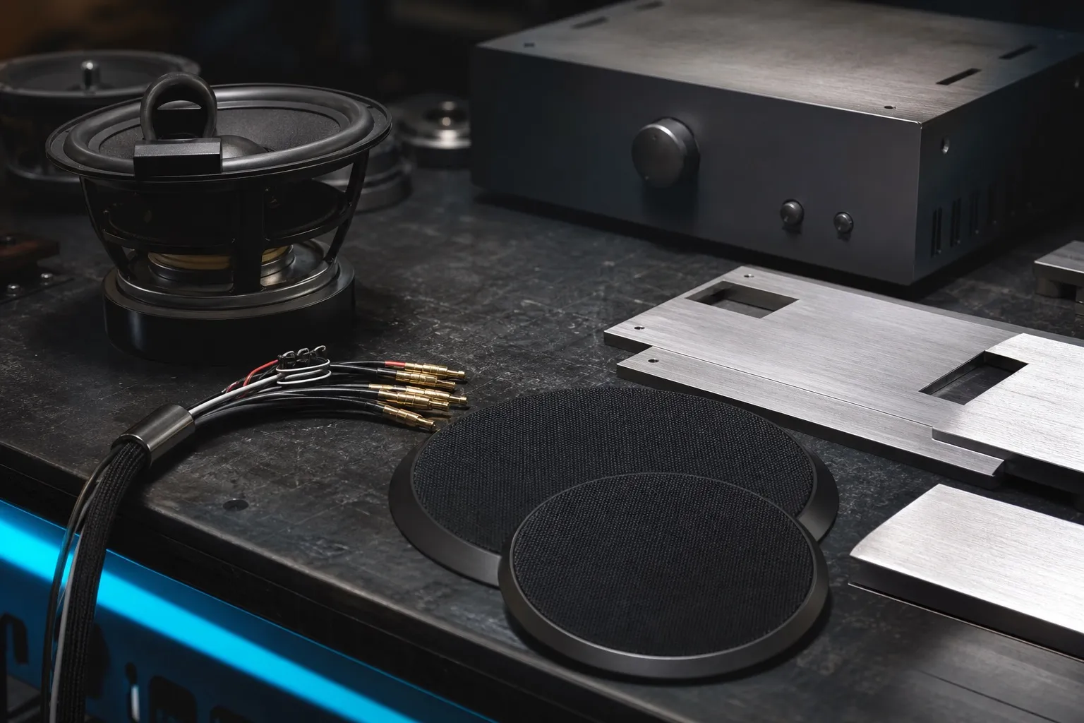Finished Hi-Fi speaker grille